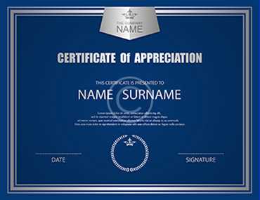 certificate sample